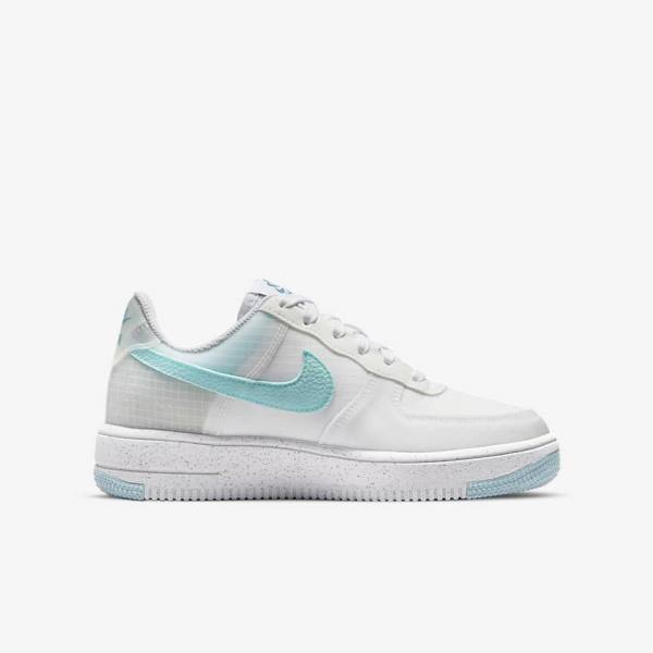 Kids' Nike Air Force 1 Crater Older Sneakers White / Blue | NK841GRM