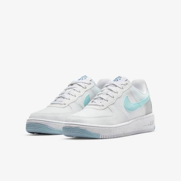 Kids' Nike Air Force 1 Crater Older Sneakers White / Blue | NK841GRM