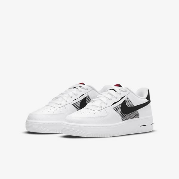 Kids' Nike Air Force 1 LV8 Older Sneakers White / Red / White / Black | NK241UVW