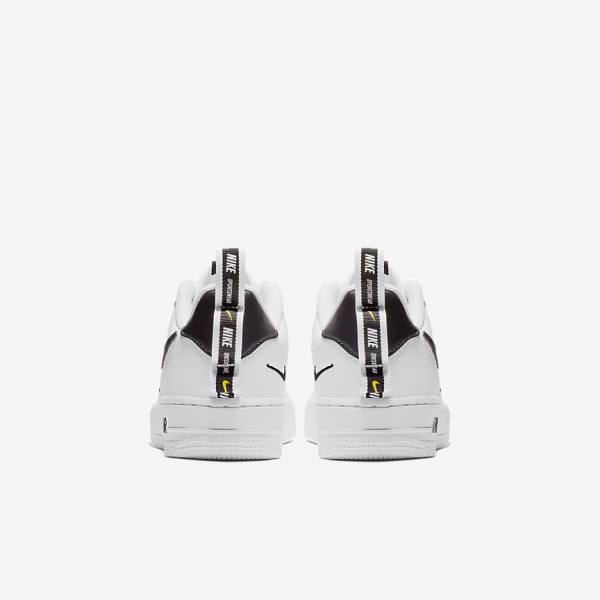 Kids' Nike Air Force 1 LV8 Utility Older Sneakers White / Black / Yellow / White | NK980LSO