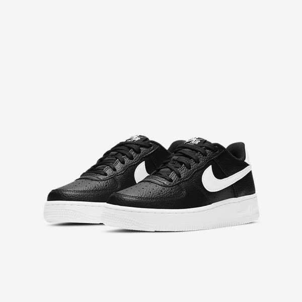 Kids' Nike Air Force 1 Older Sneakers Black / White | NK270MBD