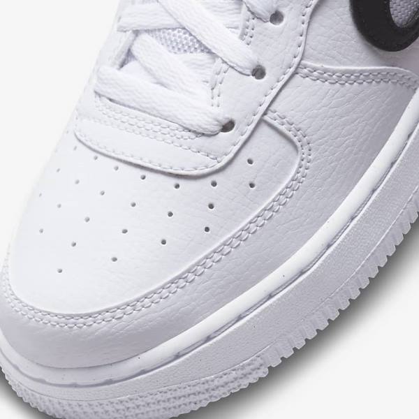 Kids' Nike Air Force 1 Older Sneakers White / Black | NK029UAJ