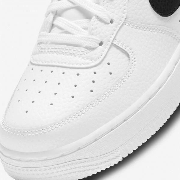 Kids' Nike Air Force 1 Older Sneakers White / Black | NK521XVH