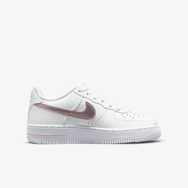 Kids' Nike Air Force 1 Older Sneakers White / Pink | NK735BLJ