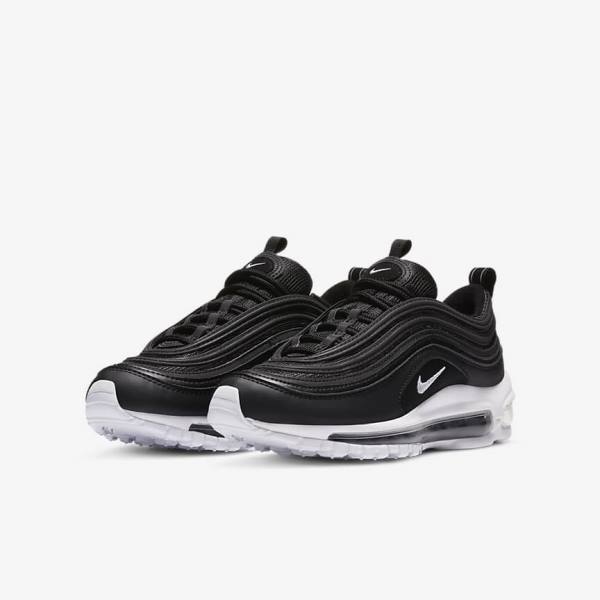 Kids' Nike Air Max 97 Older Sneakers Black / White | NK405RLN