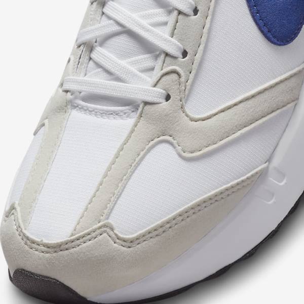 Kids' Nike Air Max Dawn Older Sneakers White / Light Beige / Black / Royal | NK983FHJ