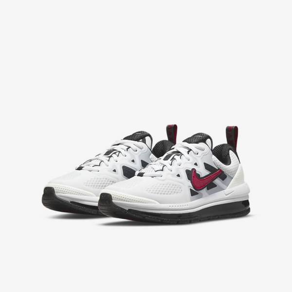 Kids' Nike Air Max Genome SE Older Sneakers White / Black | NK492NOF