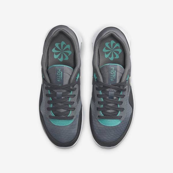 Kids' Nike Air Max Motif Older Sneakers Grey / Turquoise / Dark Grey / Black | NK357FGE