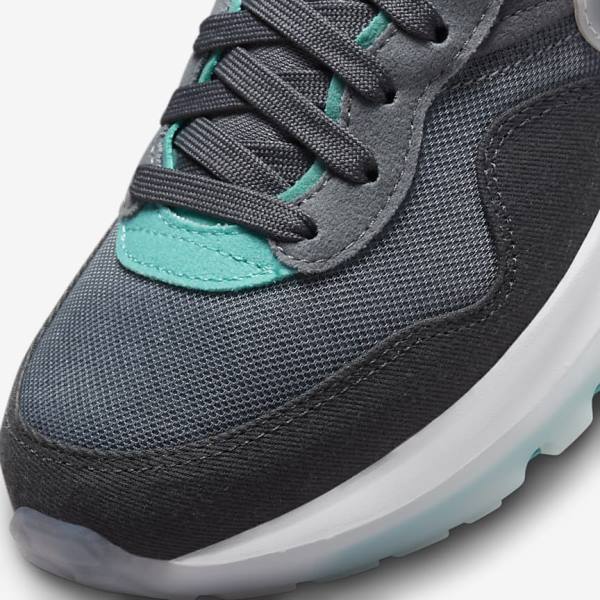 Kids' Nike Air Max Motif Older Sneakers Grey / Turquoise / Dark Grey / Black | NK357FGE