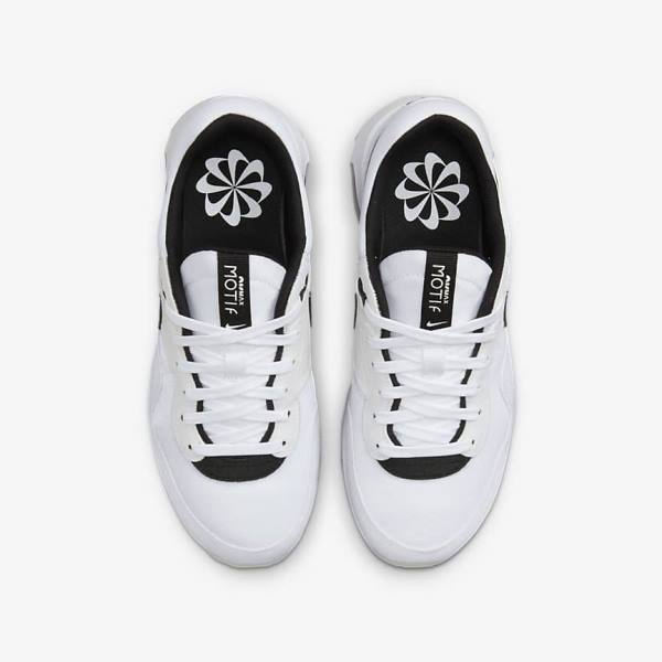 Kids' Nike Air Max Motif Older Sneakers White / Black | NK796MPL