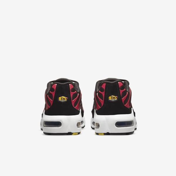 Kids' Nike Air Max Plus Older Sneakers Grey / Red / White / Black | NK526FVO