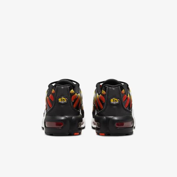 Kids' Nike Air Max Plus Older Sneakers Orange / Gold / Black | NK713EVD