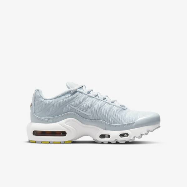 Kids' Nike Air Max Plus Older Sneakers White | NK958ZNW