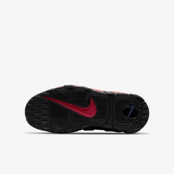 Kids' Nike Air More Uptempo Older Sneakers Black / Navy / White / Red | NK289KTA