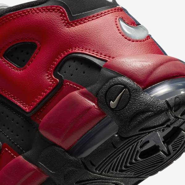 Kids' Nike Air More Uptempo Older Sneakers Black / Navy / White / Red | NK289KTA