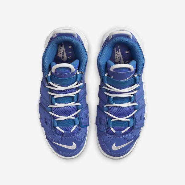 Kids' Nike Air More Uptempo Older Sneakers Blue / White | NK347JTR