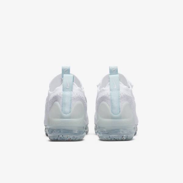 Kids' Nike Air VaporMax 2021 FK Older Sneakers White | NK379MTA