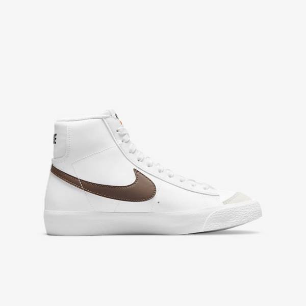 Kids' Nike Blazer Mid 77 Older Sneakers White | NK978AQO