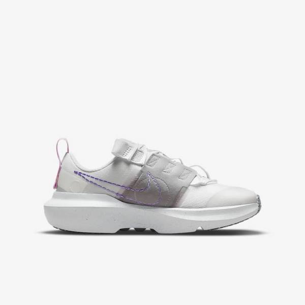 Kids' Nike Crater Impact Older Sneakers White / Grey / Pink / Purple | NK487ANW