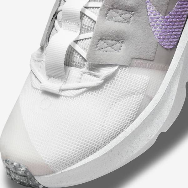 Kids' Nike Crater Impact Older Sneakers White / Grey / Pink / Purple | NK487ANW