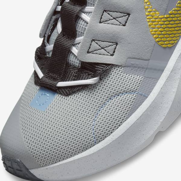 Kids' Nike Crater Impact Older Sneakers Light Grey / Blue / White | NK857DMG