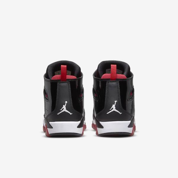 Kids' Nike Jordan Flight Club 91 Older Sneakers Black / Red / White | NK918JQV