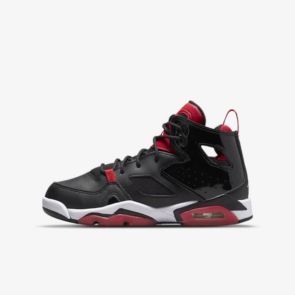 Kids\' Nike Jordan Flight Club 91 Older Sneakers Black / Red / White | NK918JQV