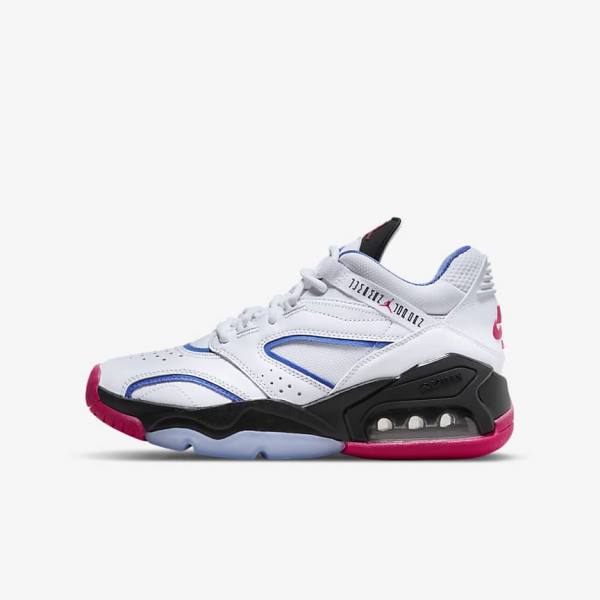 Kids\' Nike Jordan Point Lane Older Sneakers White / Blue / Black / Pink | NK197ISX