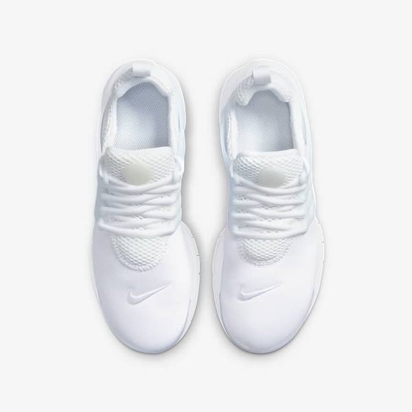 Kids' Nike Presto Older Sneakers White / Platinum / White | NK185RVJ