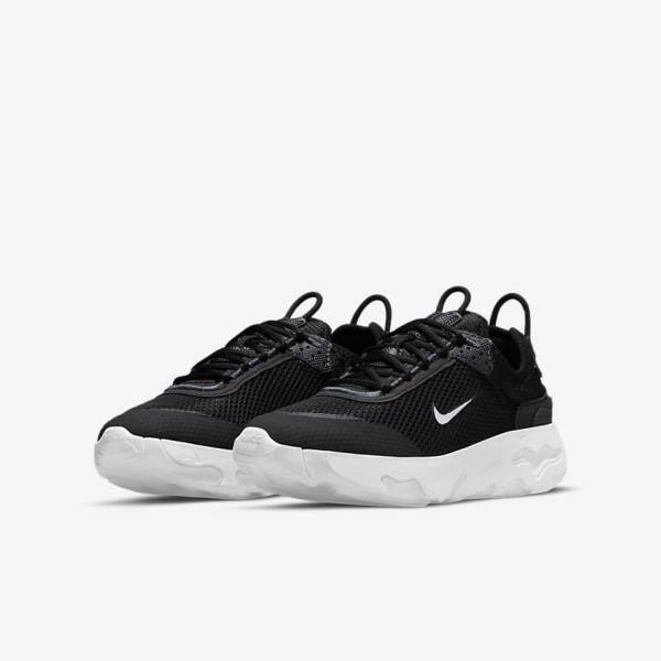 Kids' Nike React Live Older Sneakers Black / Dark Grey / White | NK718RZG