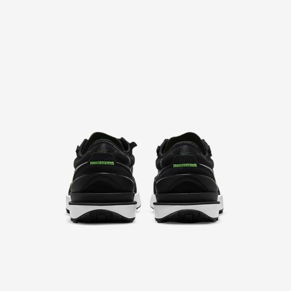 Kids' Nike Waffle One Older Sneakers Dark Grey / Black / Green | NK036TVB