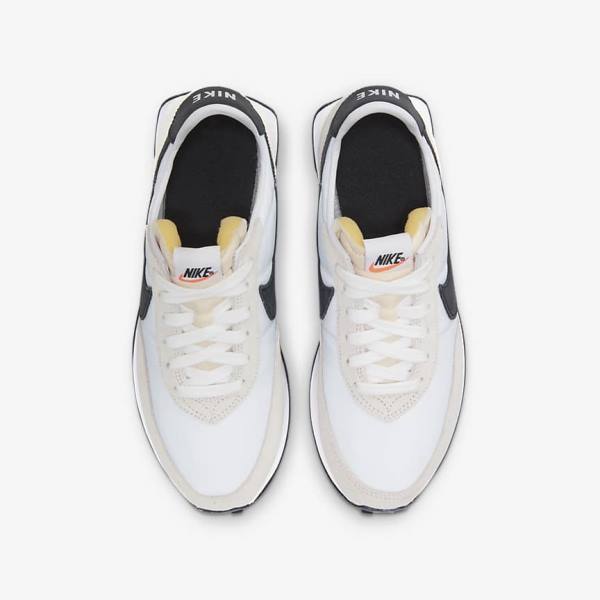 Kids' Nike Waffle Trainer 2 Older Sneakers White / Black | NK439SWO