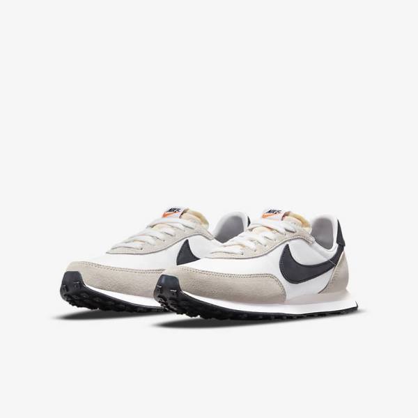 Kids' Nike Waffle Trainer 2 Older Sneakers White / Black | NK439SWO