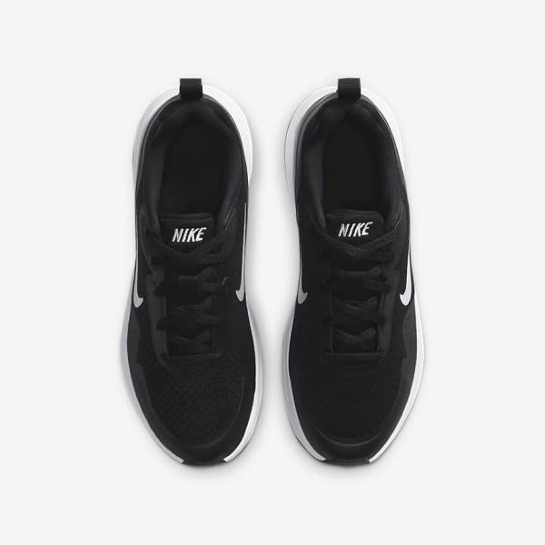 Kids' Nike WearAllDay Older Sneakers Black / White | NK386DVQ