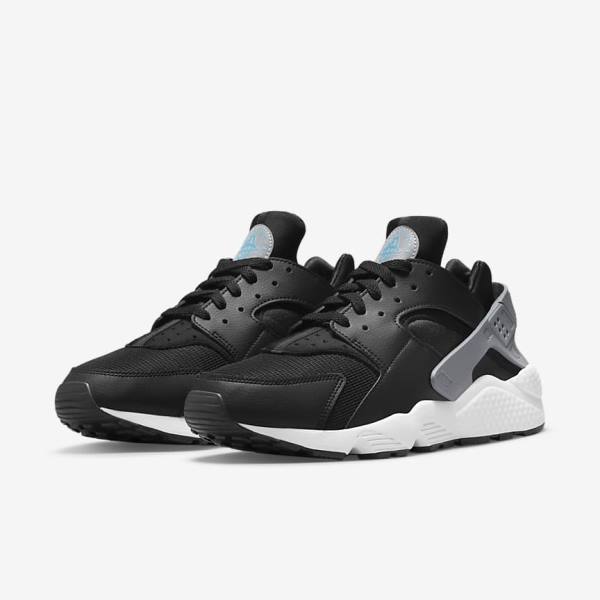 Men's Nike Air Huarache J22 Sneakers Black / Grey / White | NK947PLH