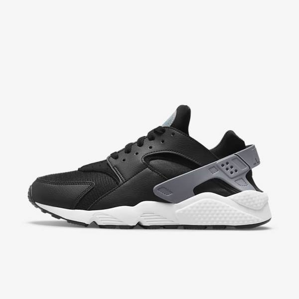 Men\'s Nike Air Huarache J22 Sneakers Black / Grey / White | NK947PLH