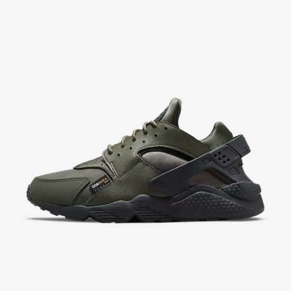 Men\'s Nike Air Huarache Sneakers Khaki / Black / Gold / Khaki | NK835USY