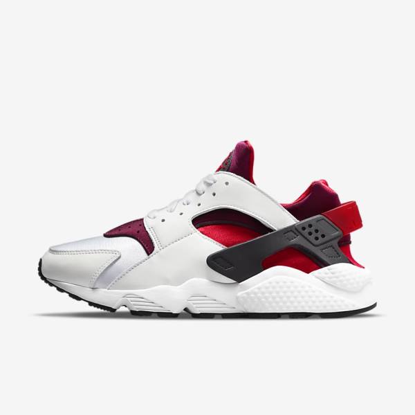 Men\'s Nike Air Huarache Sneakers White / Red / Black / Red | NK146SRT