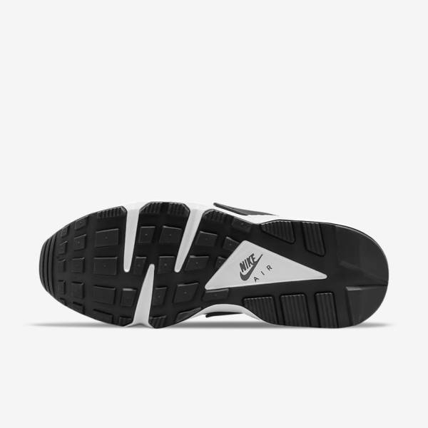 Men's Nike Air Huarache Sneakers White / Black | NK706SRY