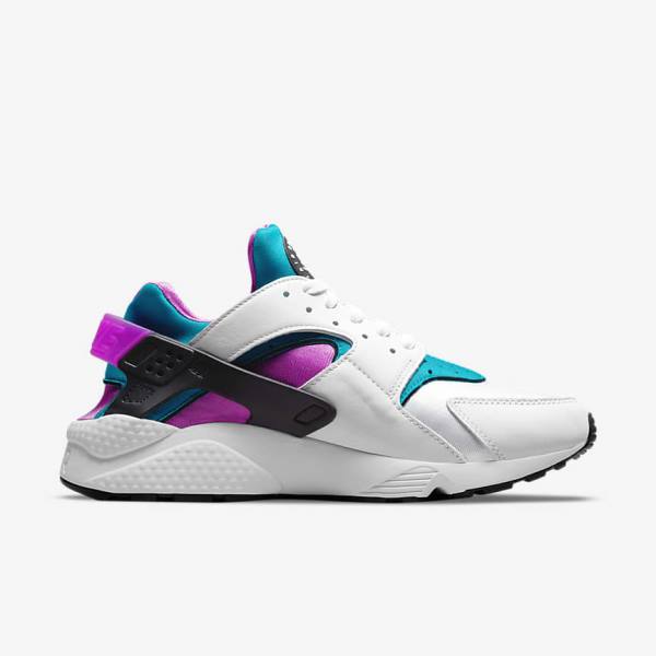 Men's Nike Air Huarache Sneakers White / Black | NK706SRY