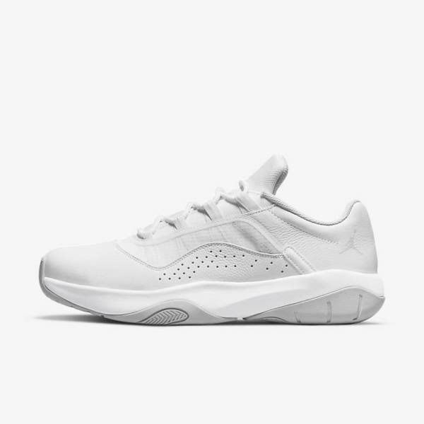 Men\'s Nike Air Jordan 11 CMFT Low Sneakers White / Platinum | NK502EDQ