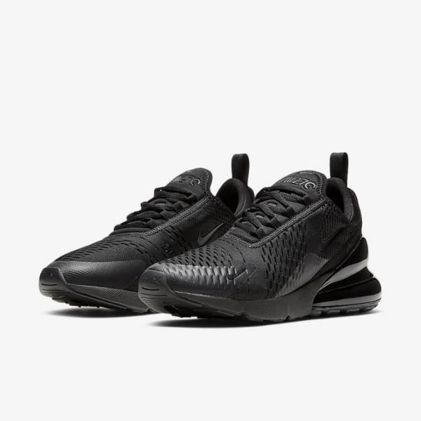 Men's Nike Air Max 270 Sneakers Black | NK495UNM