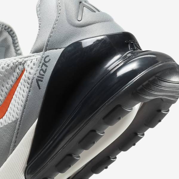 Men's Nike Air Max 270 Sneakers Grey / Orange | NK387RBK