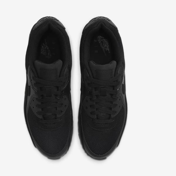 Men's Nike Air Max 90 Sneakers Black | NK497IAD