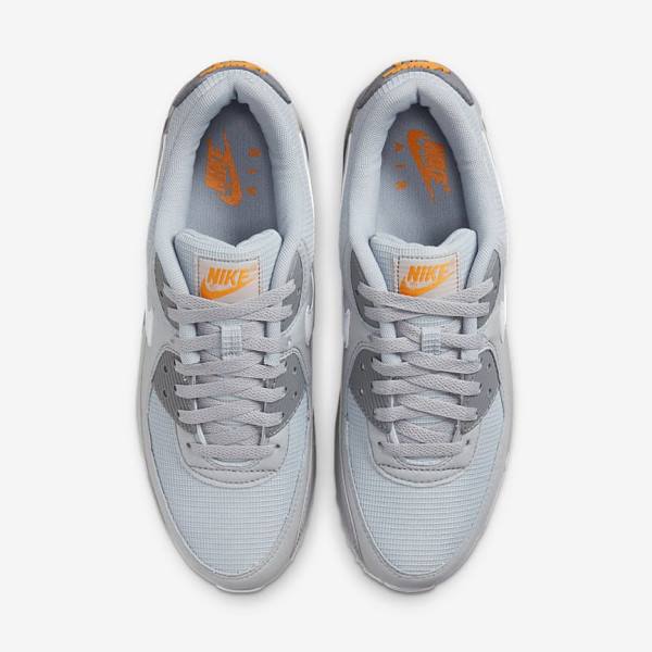 Men's Nike Air Max 90 Sneakers Grey / White | NK894PYH