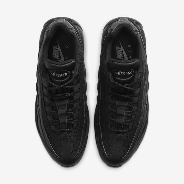 Men's Nike Air Max 95 Essential Sneakers Black / Dark Grey | NK248BUO