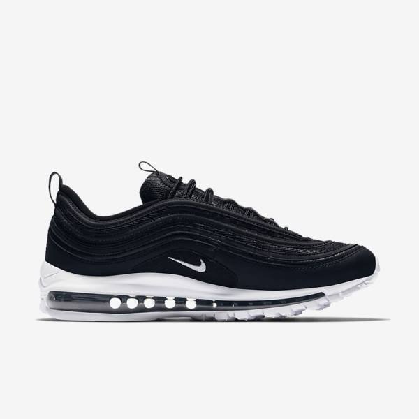 Men's Nike Air Max 97 Sneakers Black / White | NK687FAJ