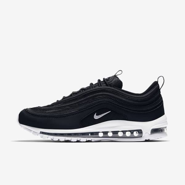 Men\'s Nike Air Max 97 Sneakers Black / White | NK687FAJ