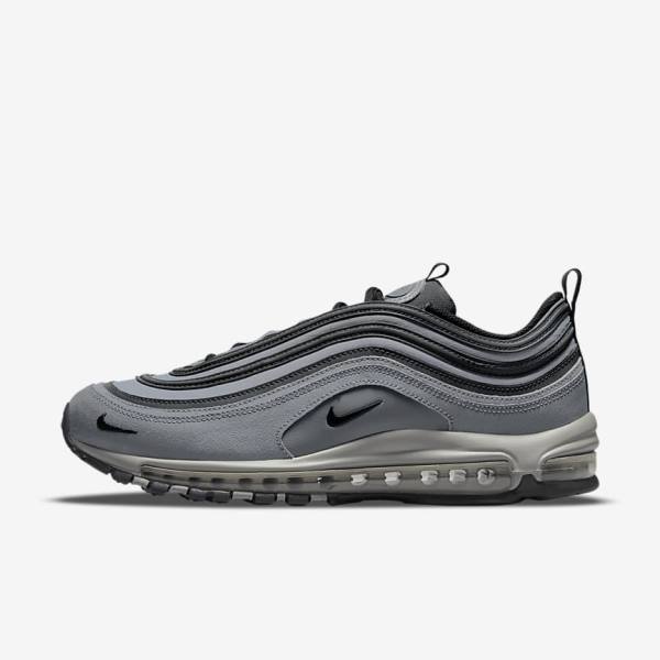 Men\'s Nike Air Max 97 Sneakers Grey / Dark Grey / Black | NK107OKD