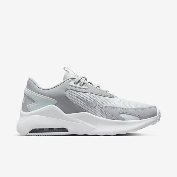 Men's Nike Air Max Bolt Sneakers Platinum / White / Metal Silver / Grey | NK054HEF